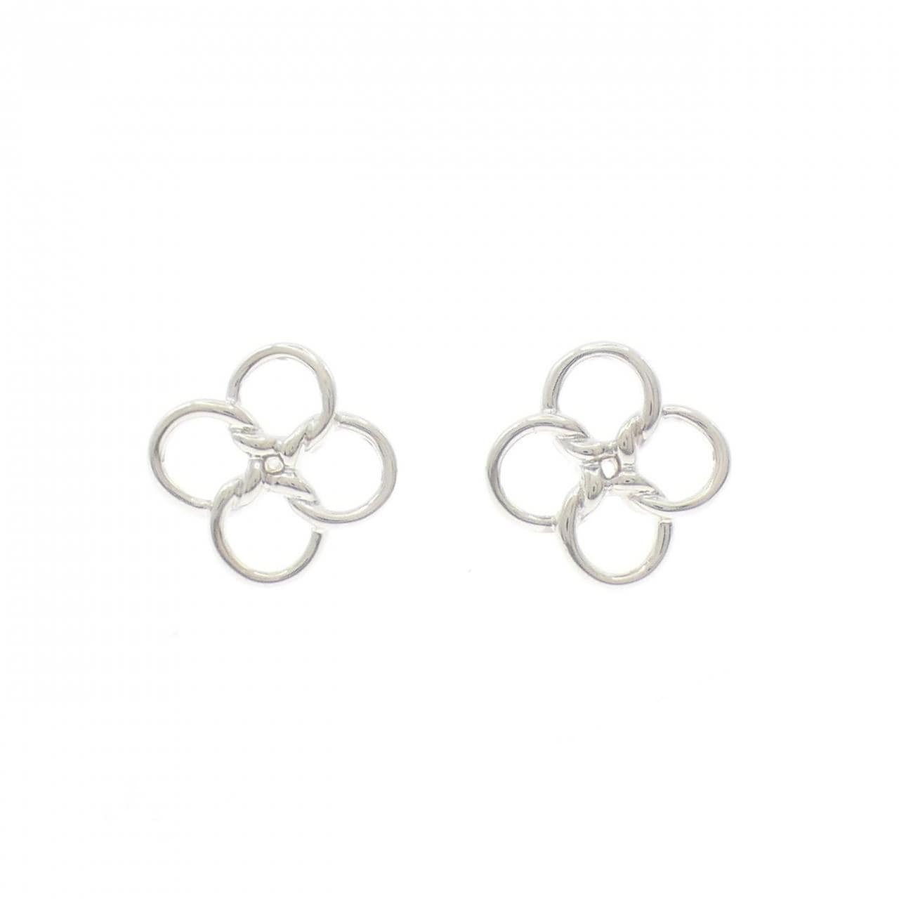 ティファニー クアドロフォリオ ミニ ピアス