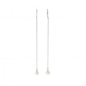 4゜C 淡水パール ピアス 5mm