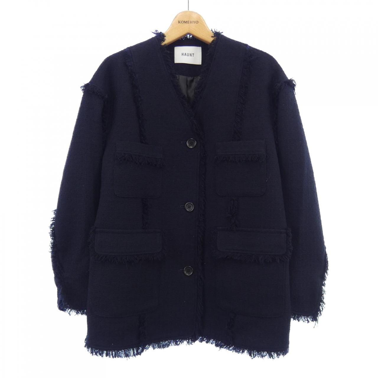 HAUNT collarless jacket