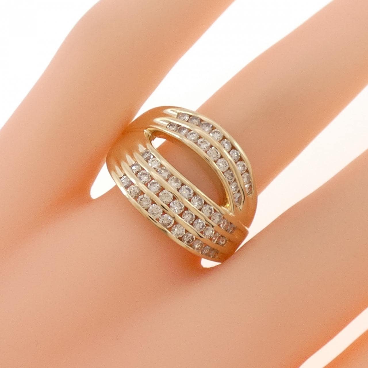 K18YG ダイヤモンド リング 1.00CT