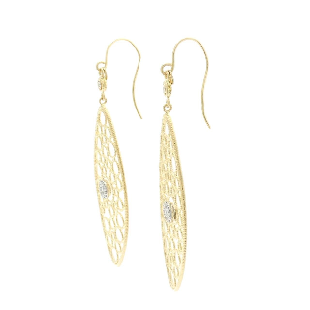 750YG/750WG Diamond earrings