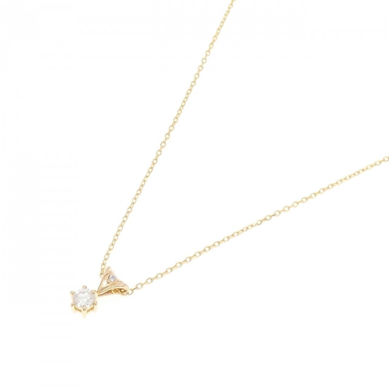 K18YG/K18PG ダイヤモンド ネックレス 0.154CT