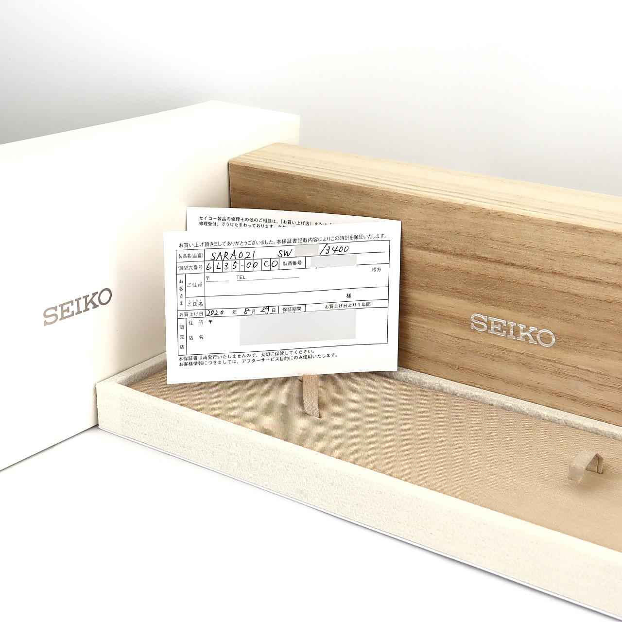 SEIKO Presage 6L35-00C0/SARA021 SS自動上弦