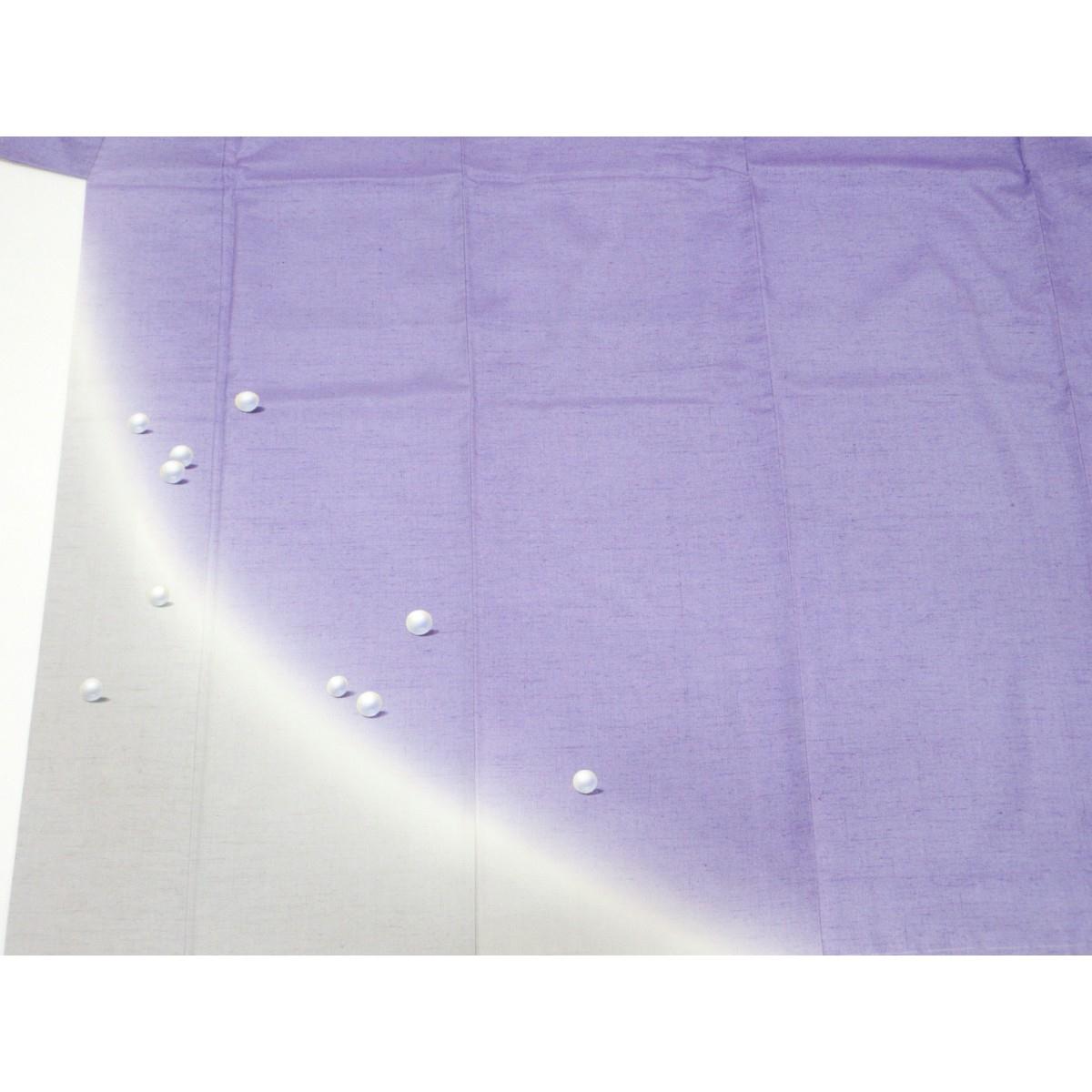 【未使用品】訪問着　五月みどり　染紬　友禅加工ボカシ染