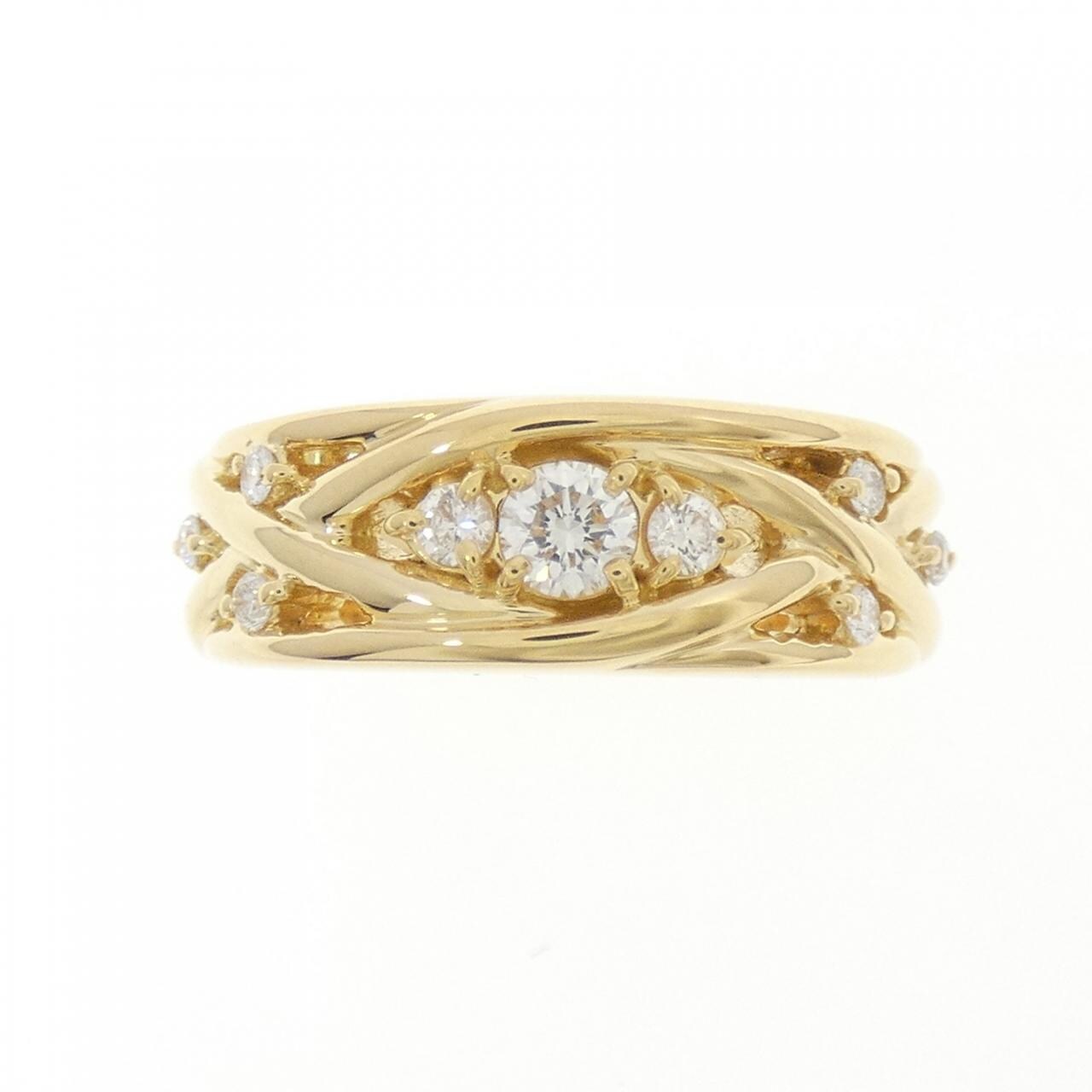 K18YG ダイヤモンド リング 0.28CT