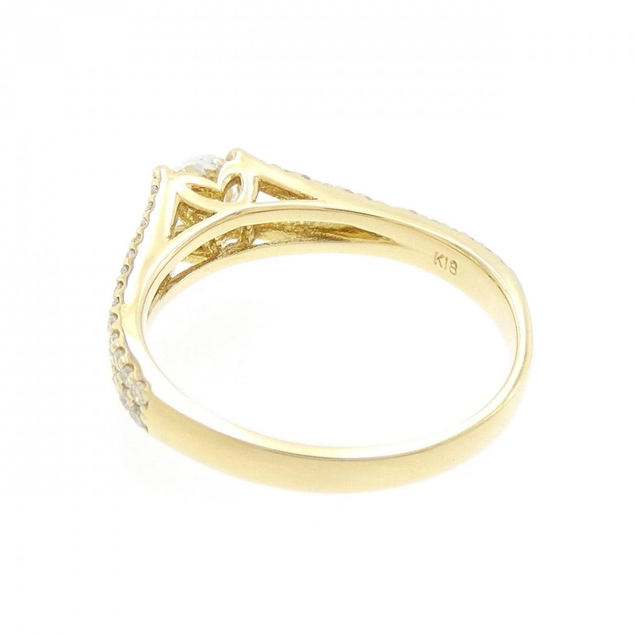 K18YG ダイヤモンド リング 0.507CT