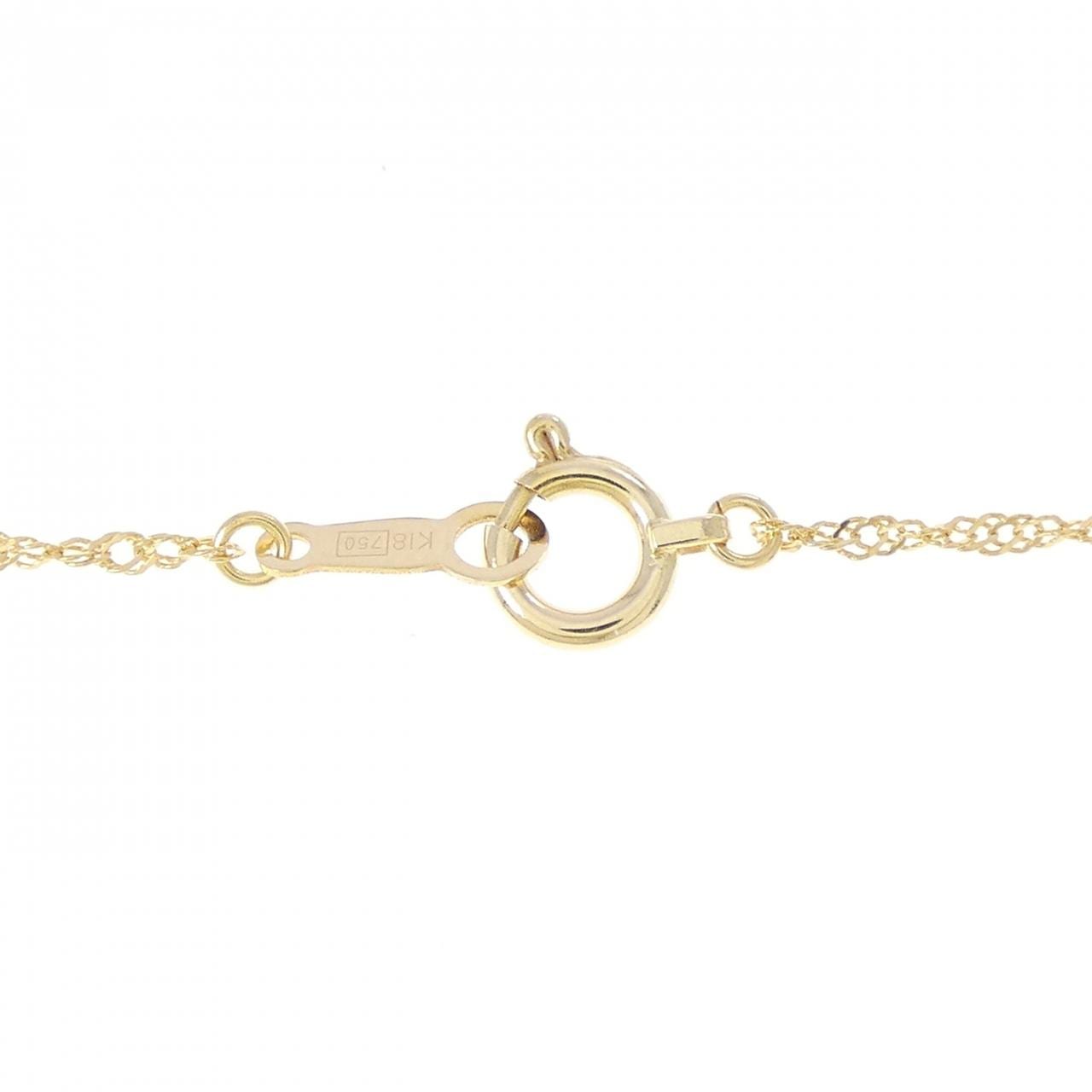 750YG/K18YG ダイヤモンド ネックレス