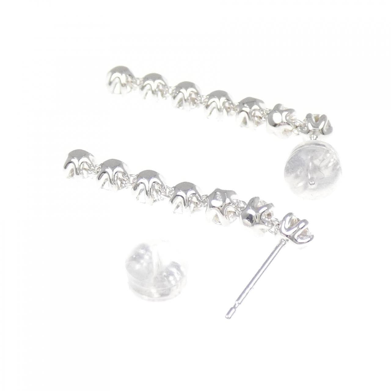 K18WG ダイヤモンド ピアス 2.15CT