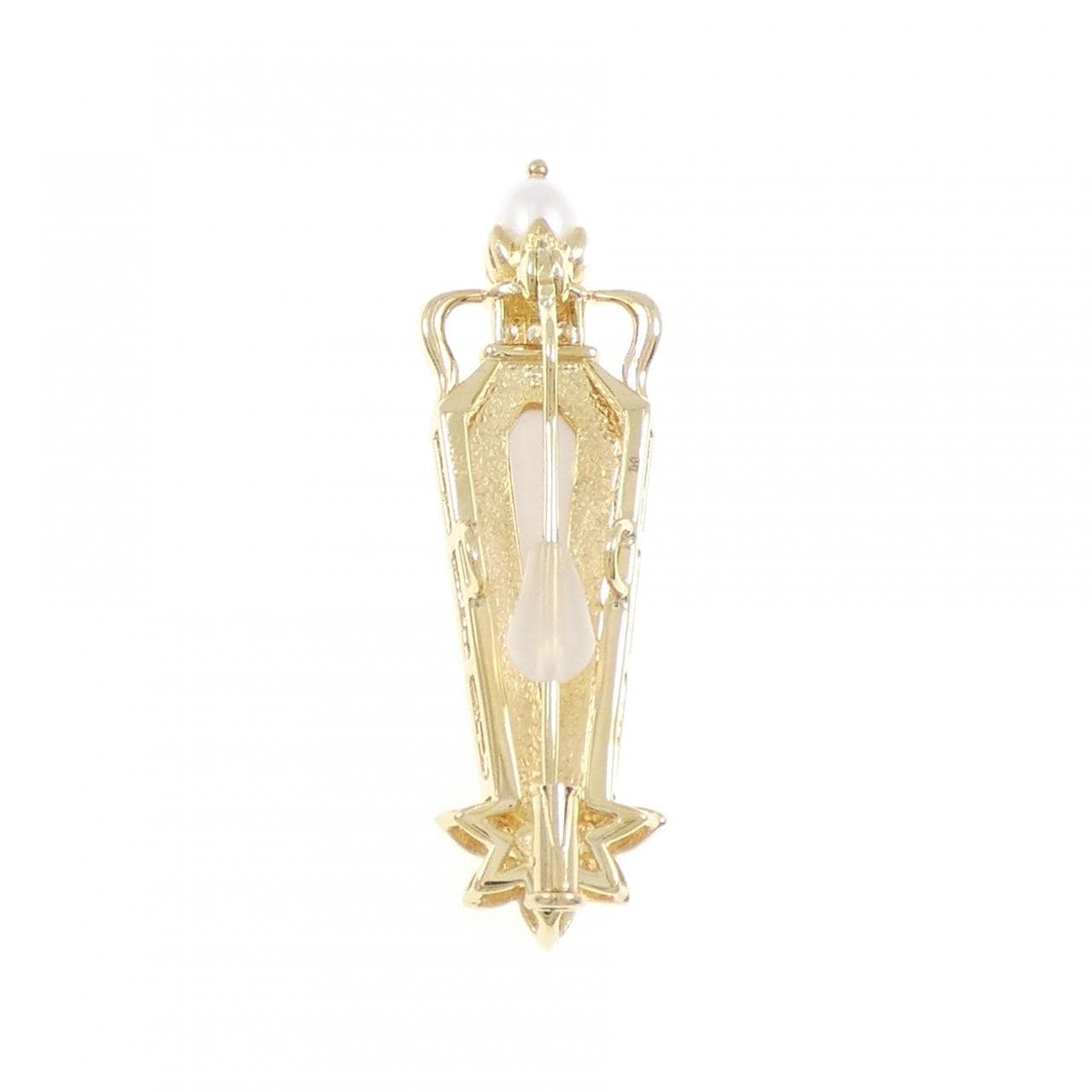 K18YG/PT カラーストーン ブローチ