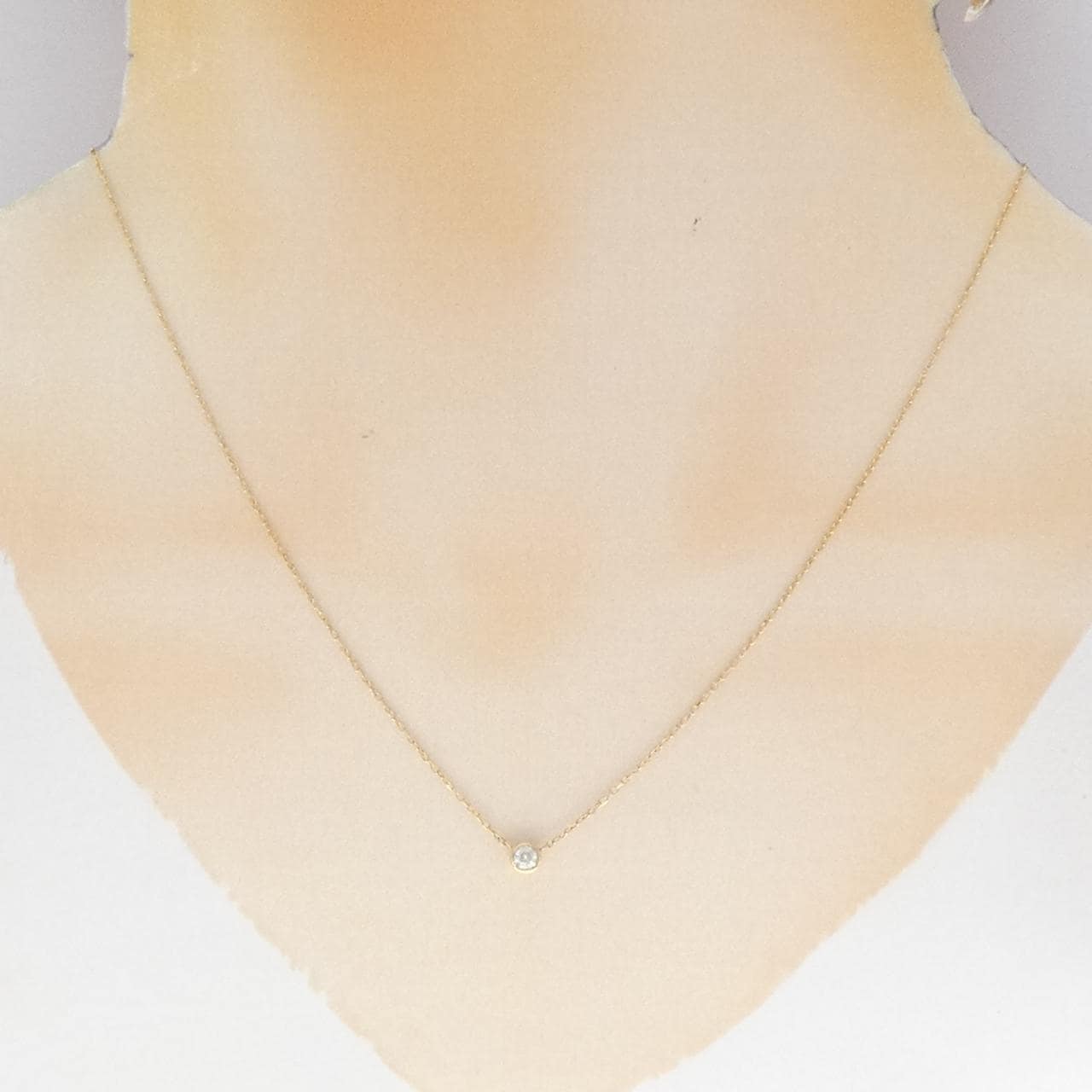 K18YG ダイヤモンド ネックレス 0.10CT