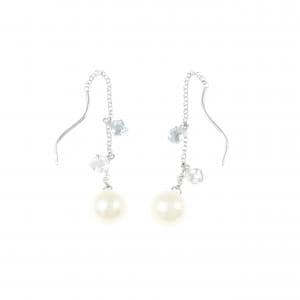 K14WG 淡水パール ピアス 5.7mm