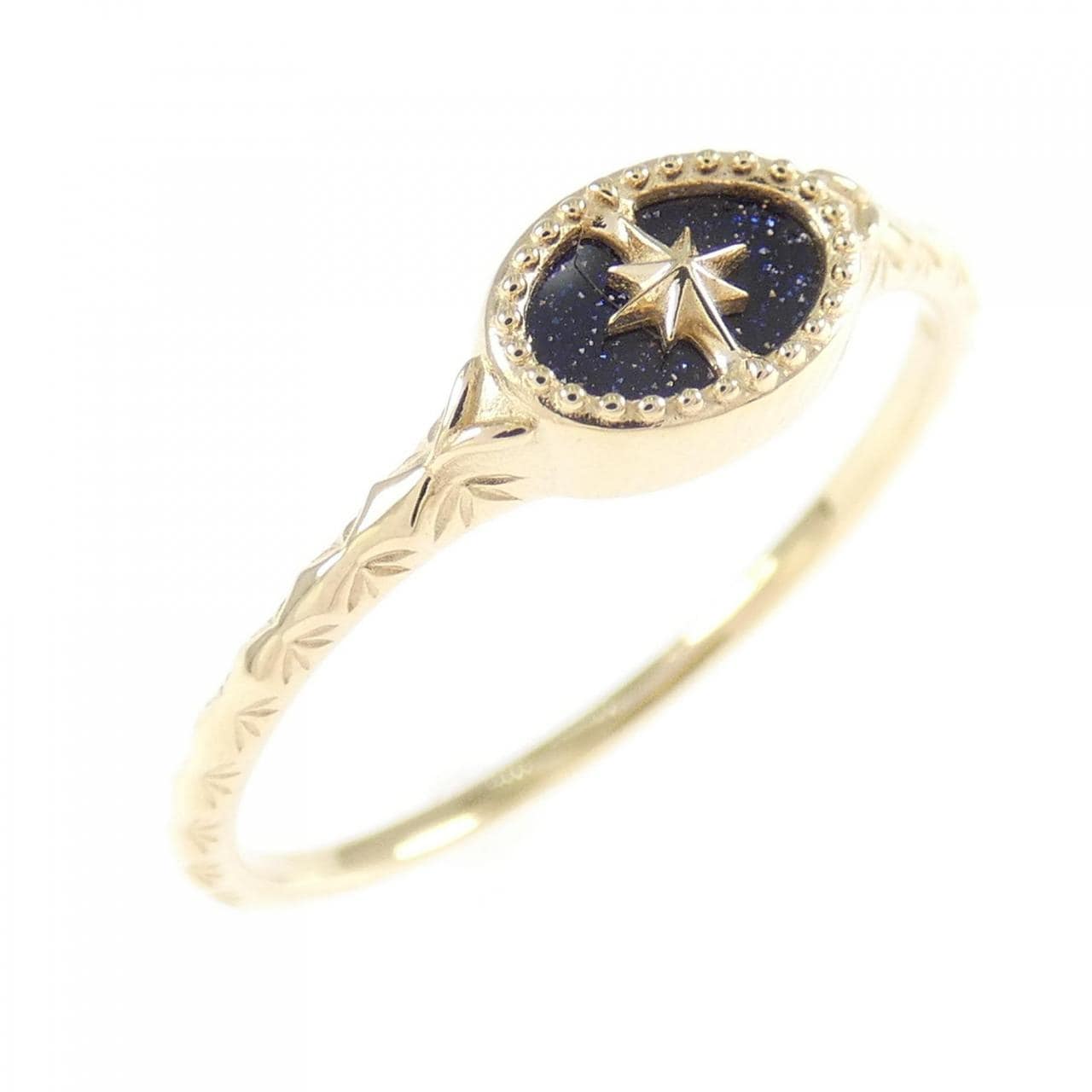 アガット ガラス リング