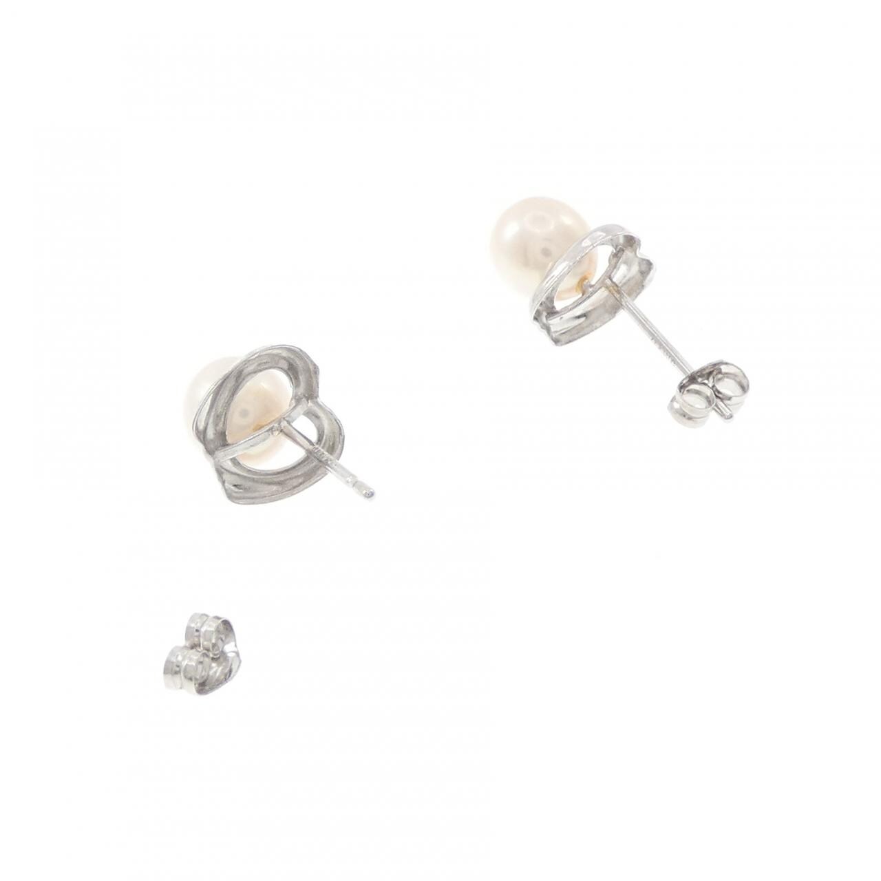 K14WG 淡水パール ピアス 5.1mm