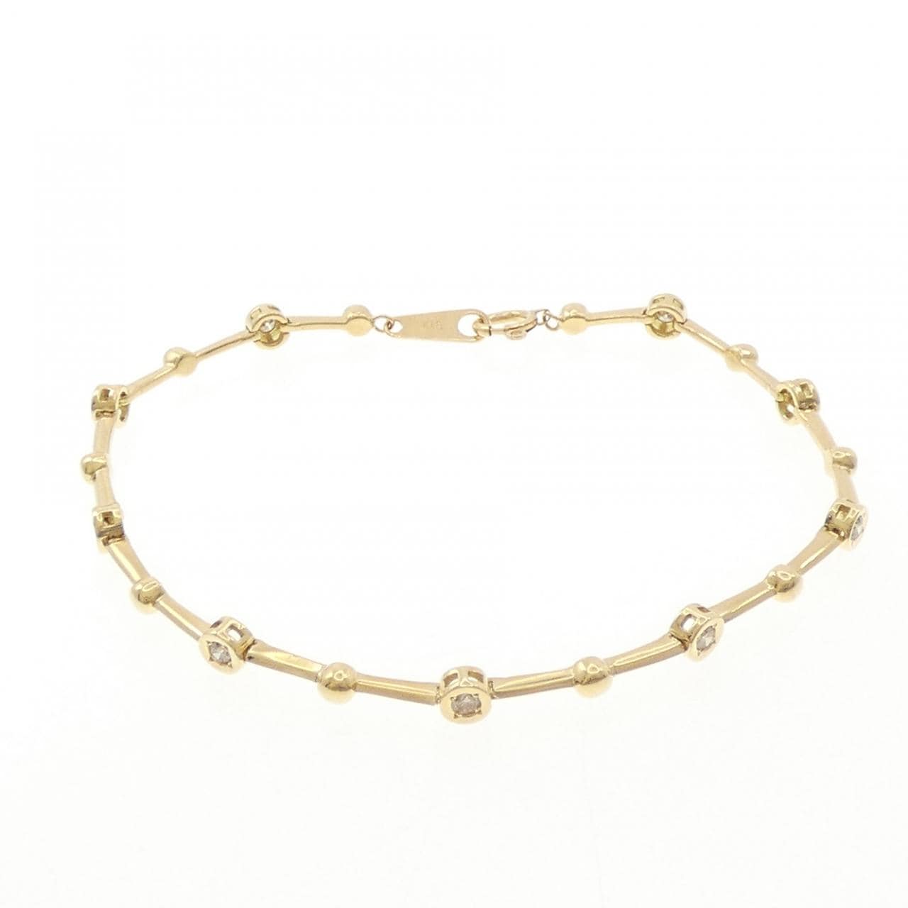 K18YG ダイヤモンド ブレスレット 0.28CT