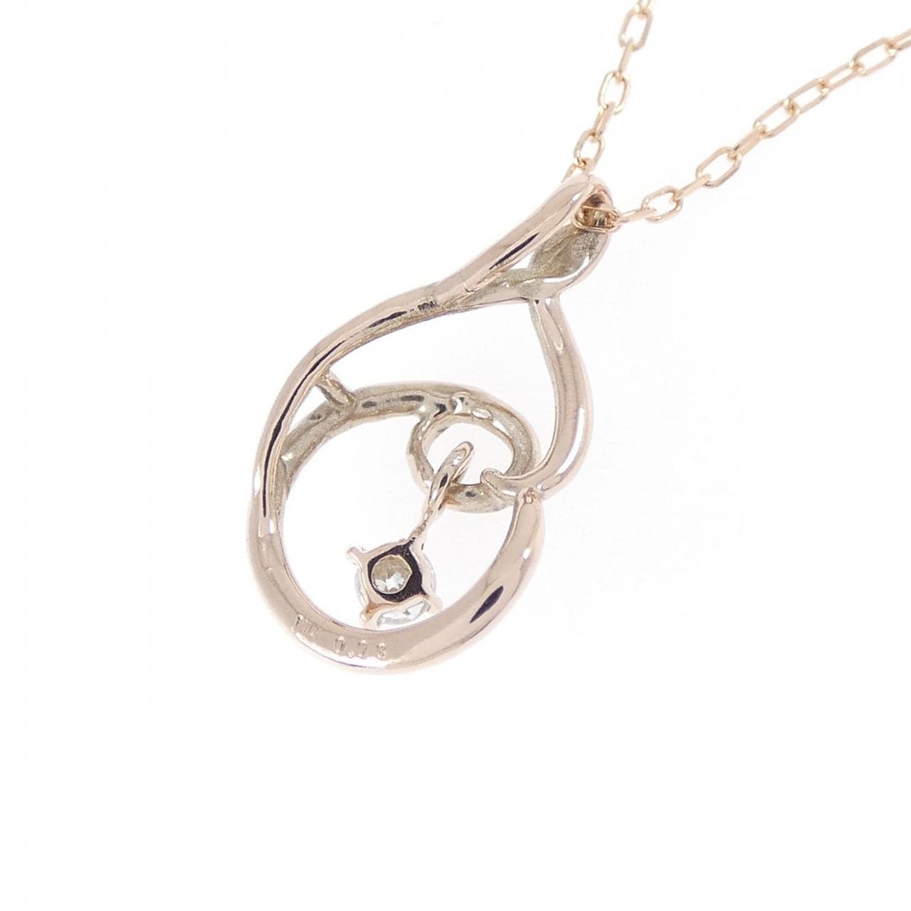 K10PG ダイヤモンド ネックレス 0.03CT