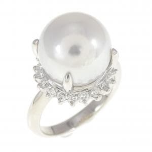 White Butterfly Pearl ring