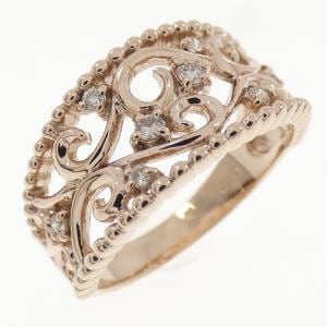 K10PG ダイヤモンド リング 0.10CT