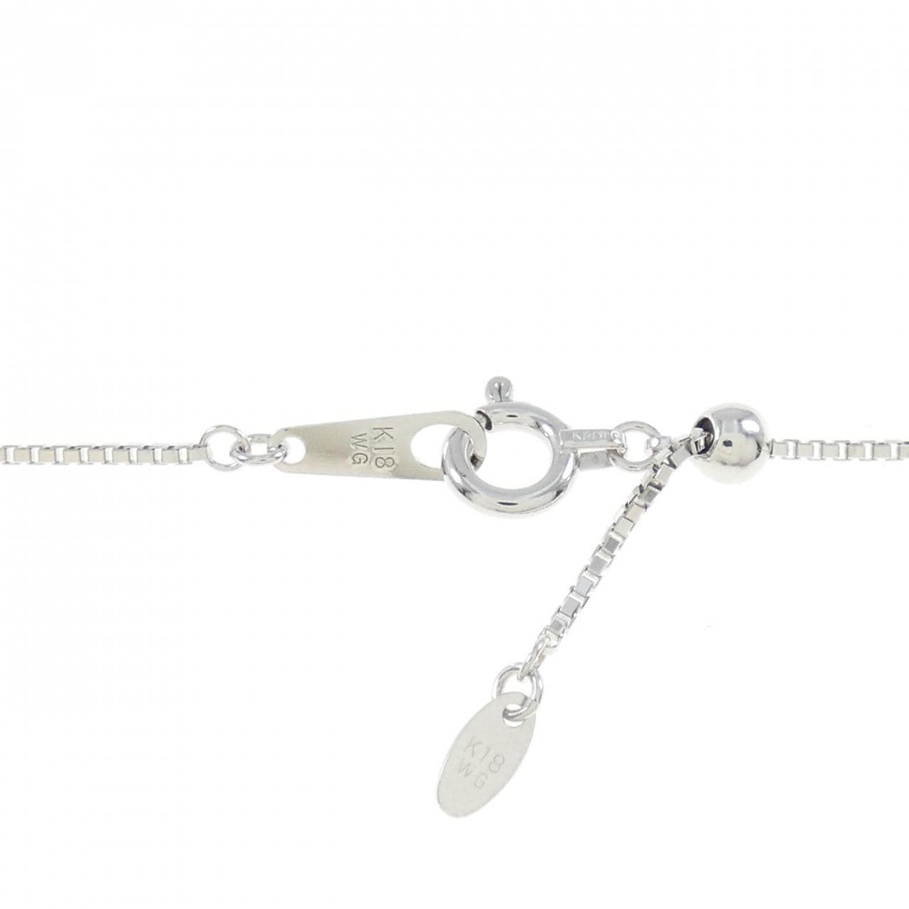 K18WG Aquamarine necklace 2.50CT