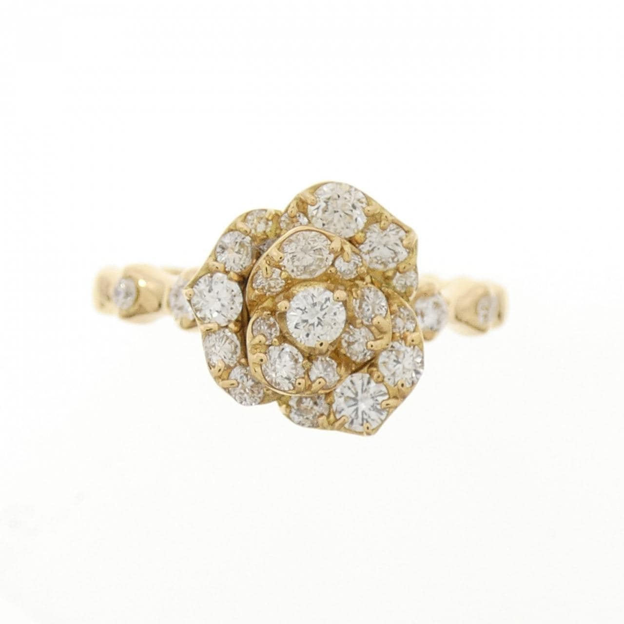 K18YG ローズ ダイヤモンド リング 0.54CT