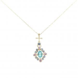 750YG/K18YG アパタイト ネックレス 0.54CT