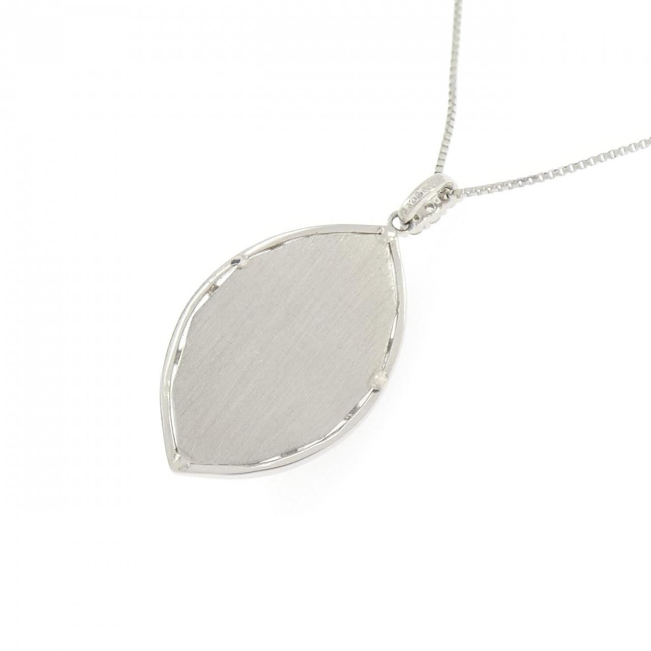 【新品】PT900/PT850 フラワー ダイヤモンド ネックレス 0.23CT