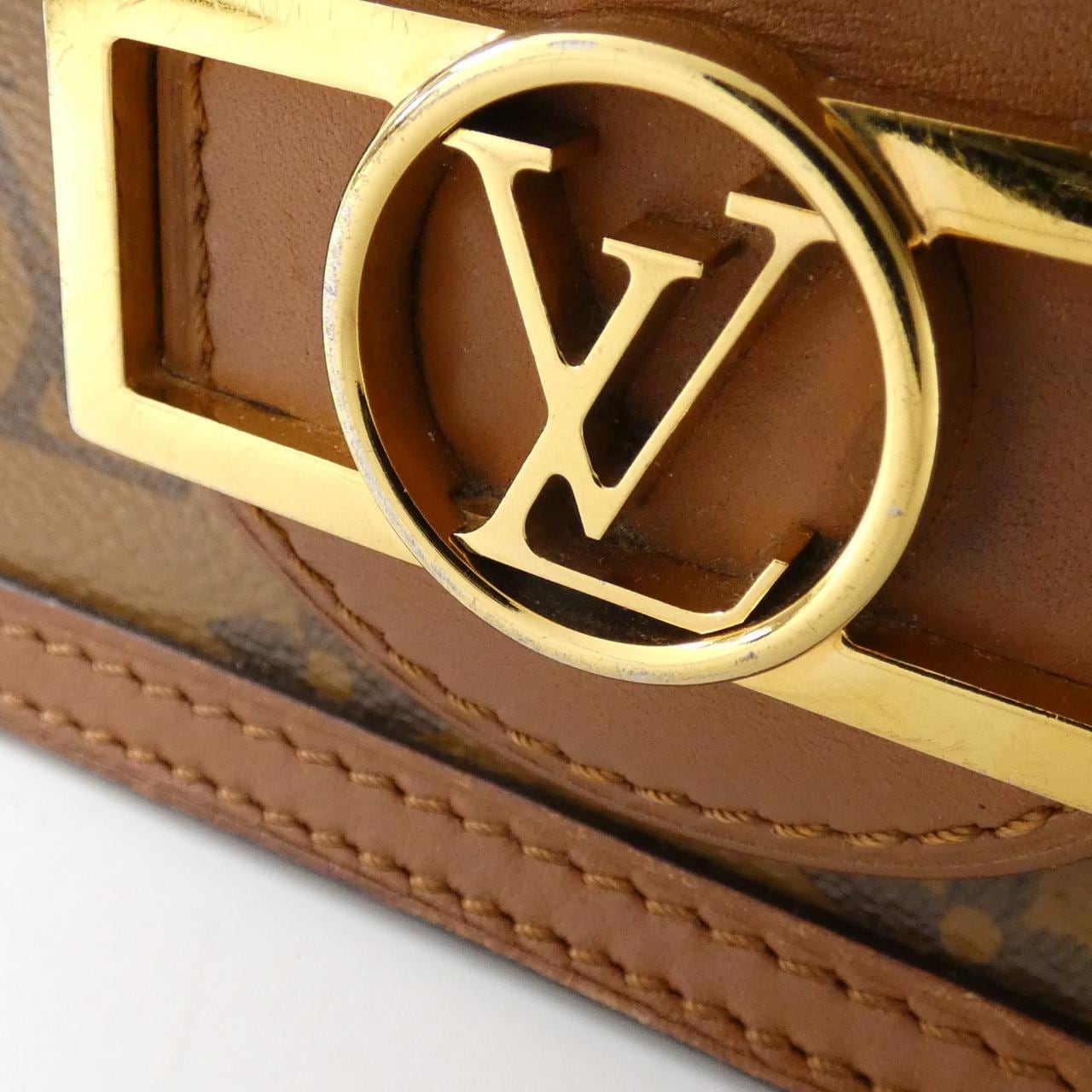 LOUIS VUITTON Monogram Portefeuille Dauphine M68746 Chain Wallet