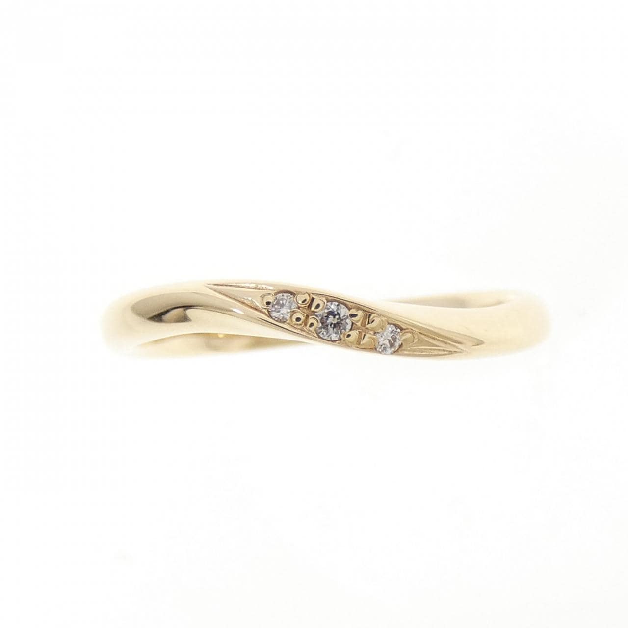 K10YG ダイヤモンド リング 0.02CT