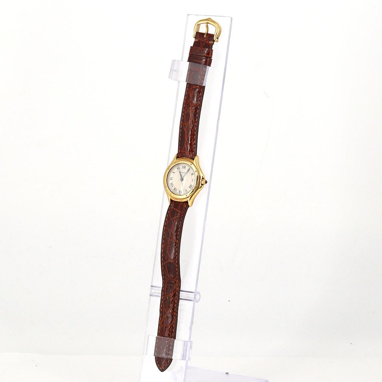 【ノーメンテナンス還元価格】カルティエ パンテールクーガーSM YG W25012B9 YG クォーツ