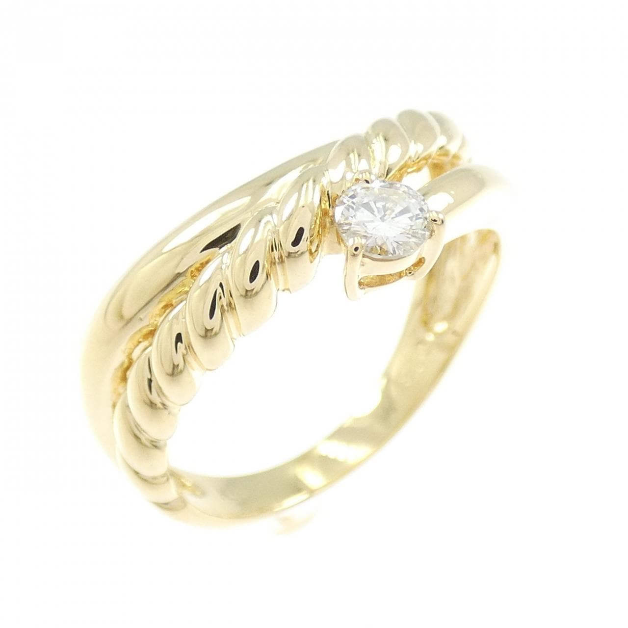 K18YG ダイヤモンド リング 0.13CT