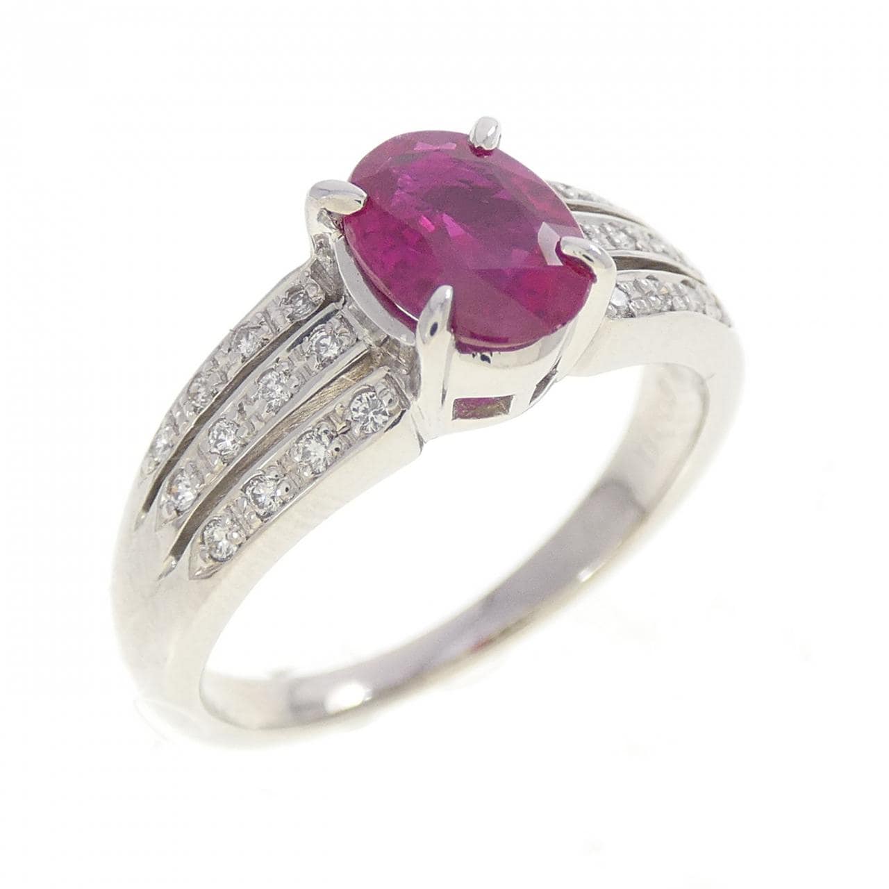 PT900 ルビー リング 0.81CT