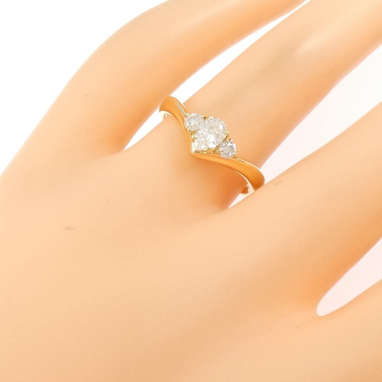 K18YG ダイヤモンド リング 0.53CT
