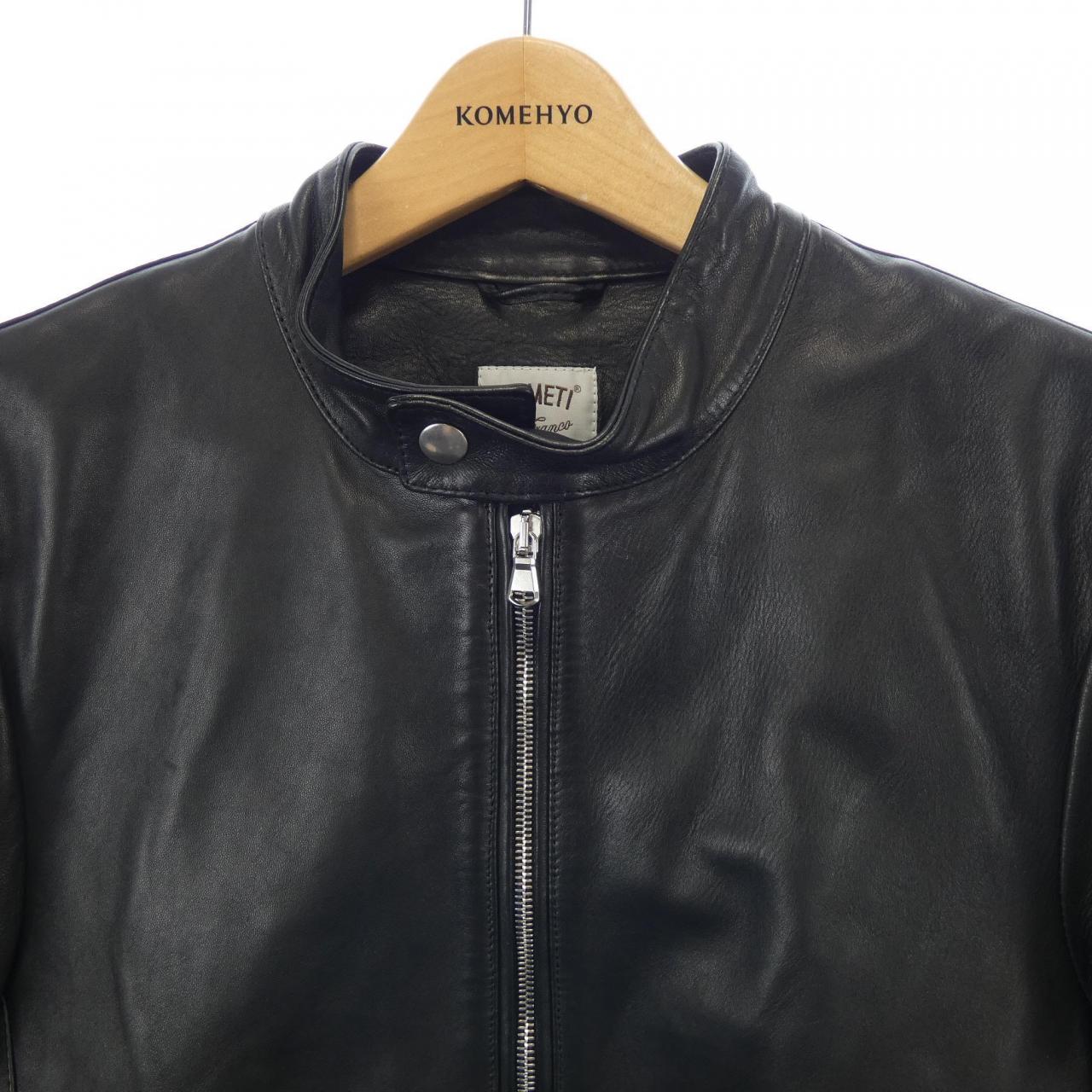 エンメティ EMMETI レザーライダースジャケット