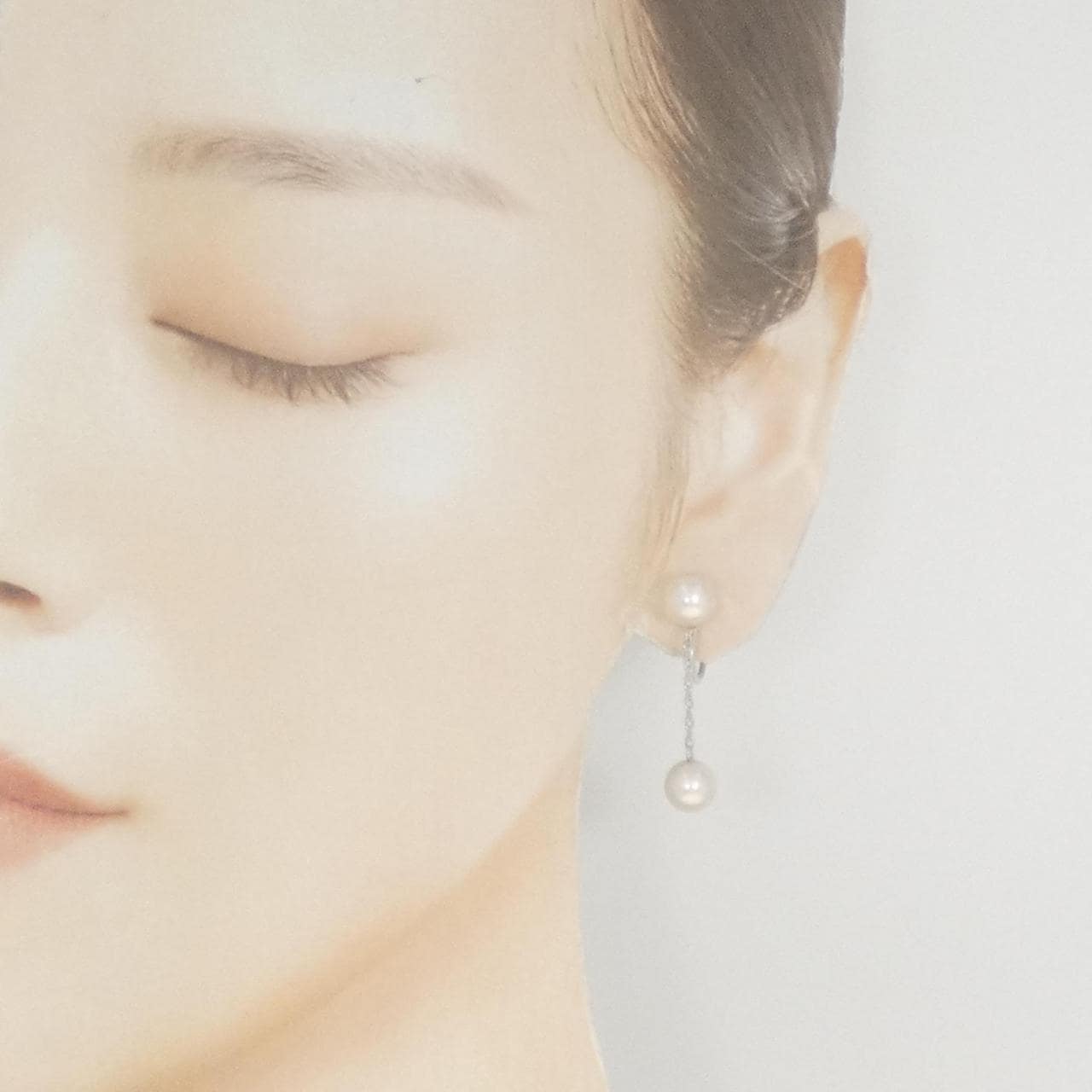 K14WG Akoya珍珠耳夹