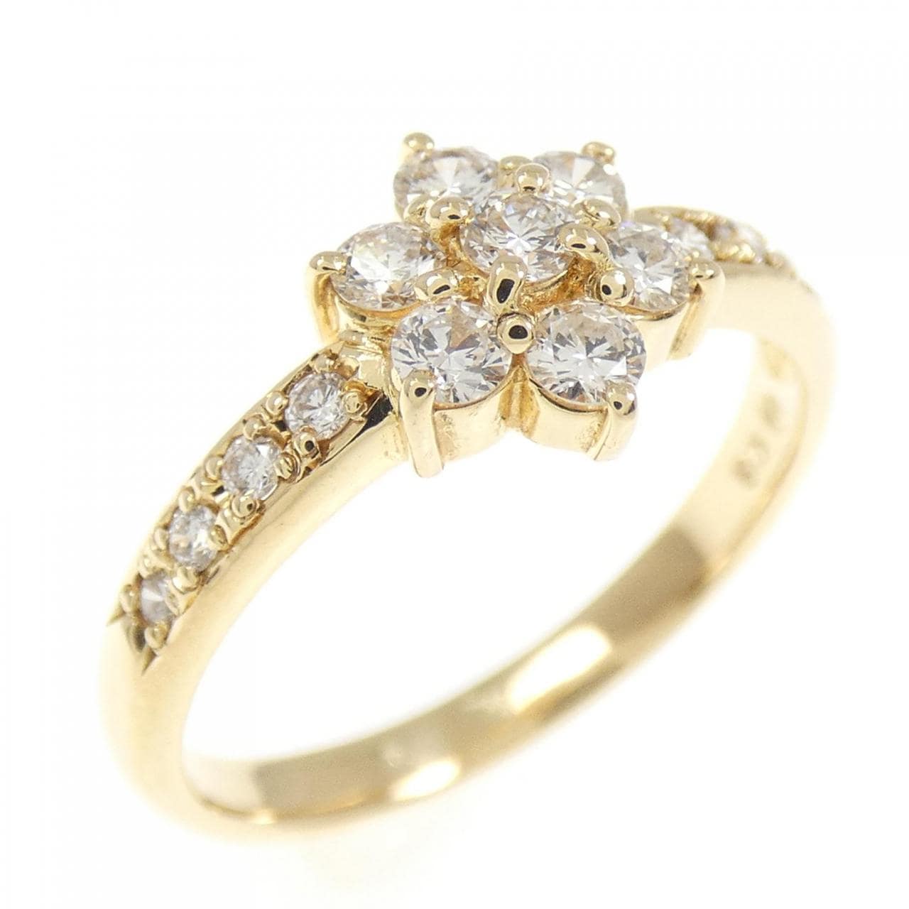 タサキ フラワー ダイヤモンド リング 0.34CT