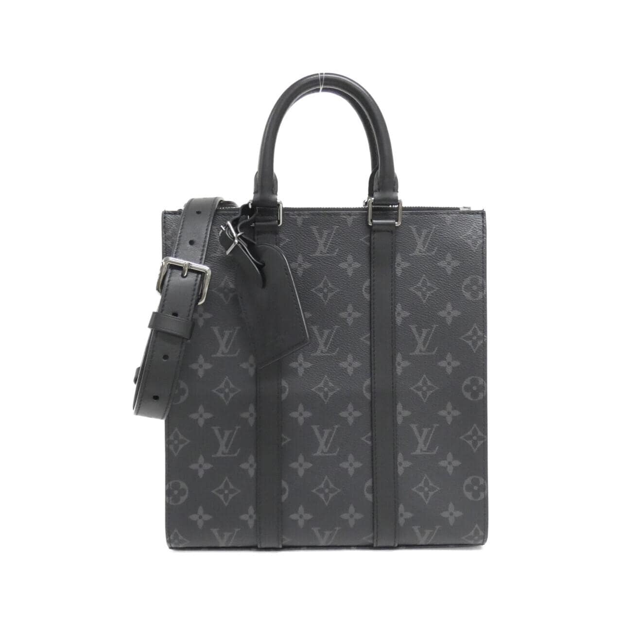 LOUIS VUITTON Monogram Eclipse Sac Plat Cross M46098 Bag