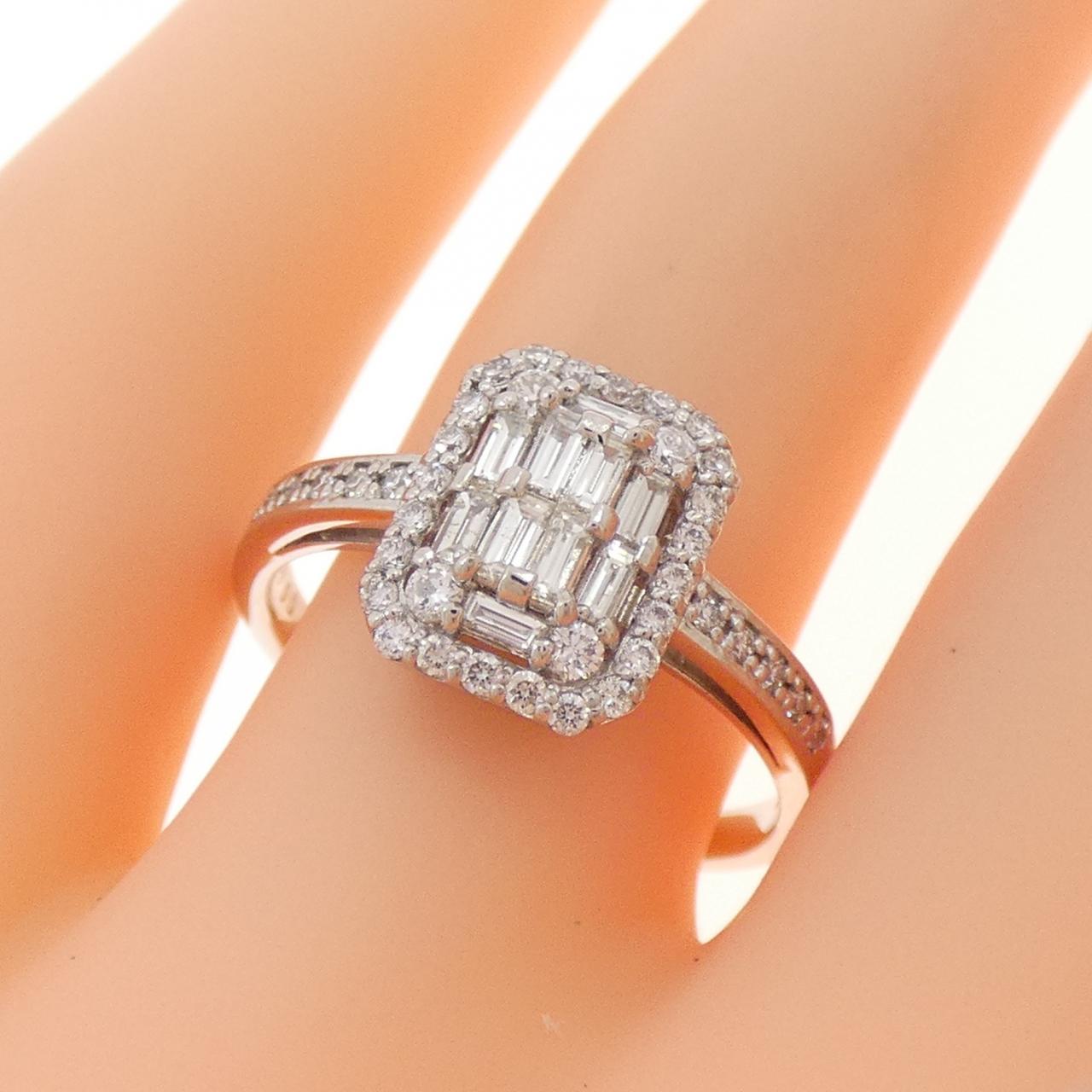 【新品】PT900 ダイヤモンド リング 0.50CT