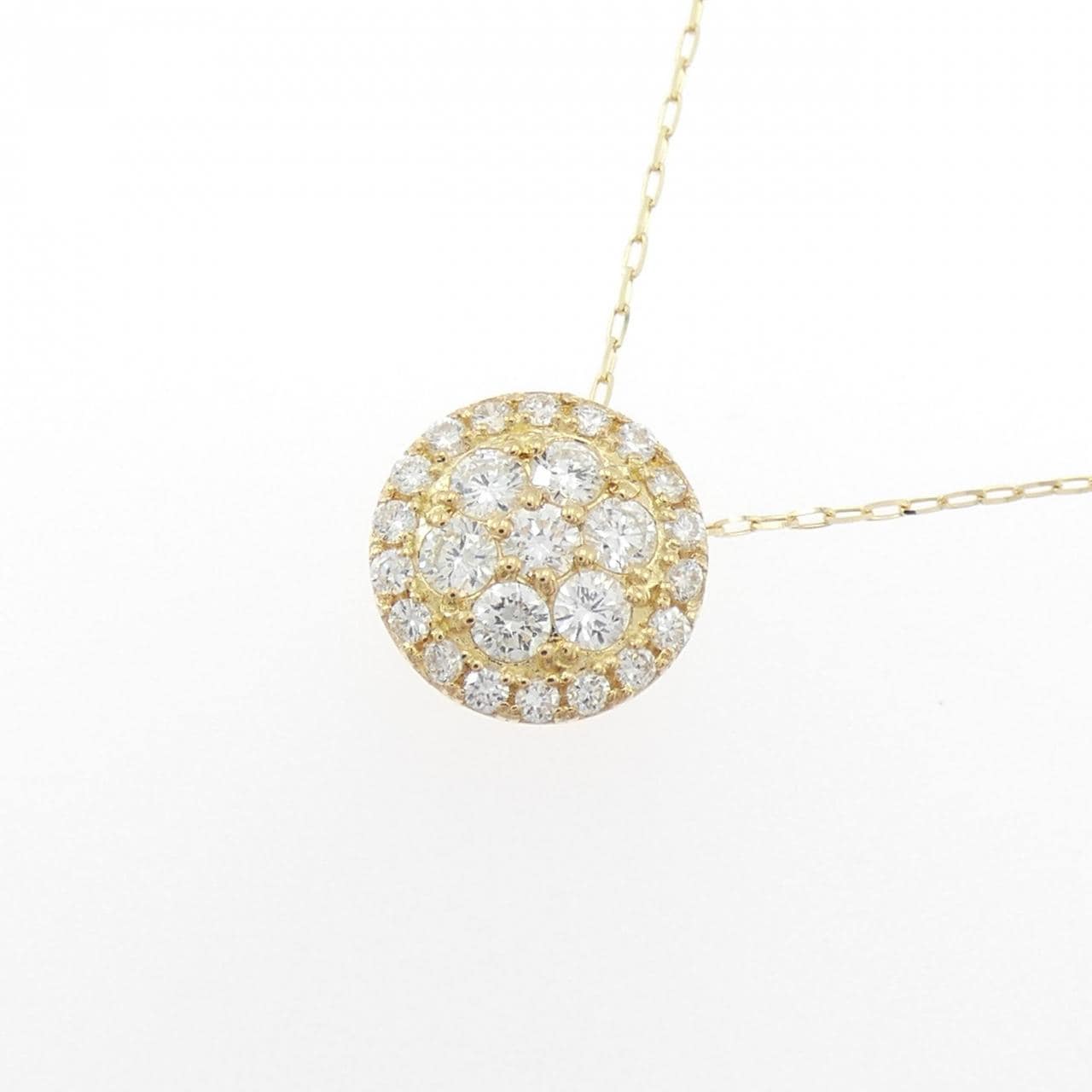 【リメイク】K18YG ダイヤモンド ネックレス 0.30CT