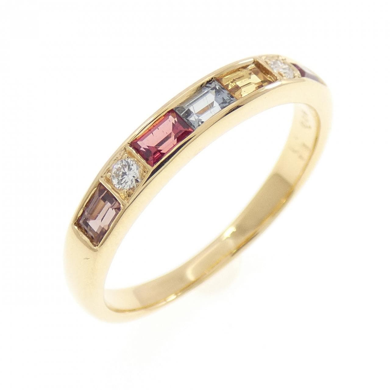 18KYG サファイヤ リング 0.54CT