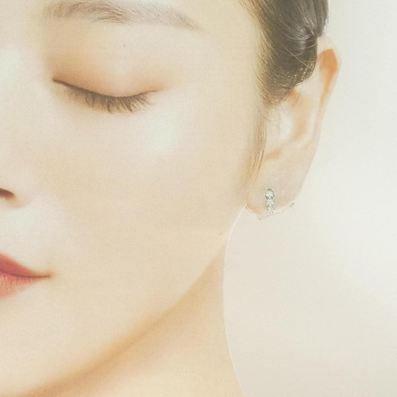 PT900 ダイヤモンド ピアス