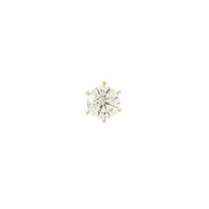 【リメイク】K18YG ダイヤモンド ピアス 0.326CT I I1 Good 片耳