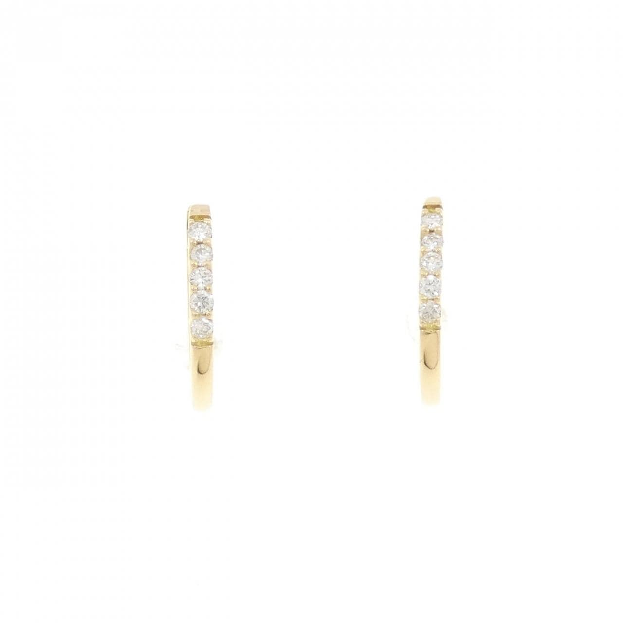 【リメイク】K18YG ダイヤモンド ピアス 0.10CT