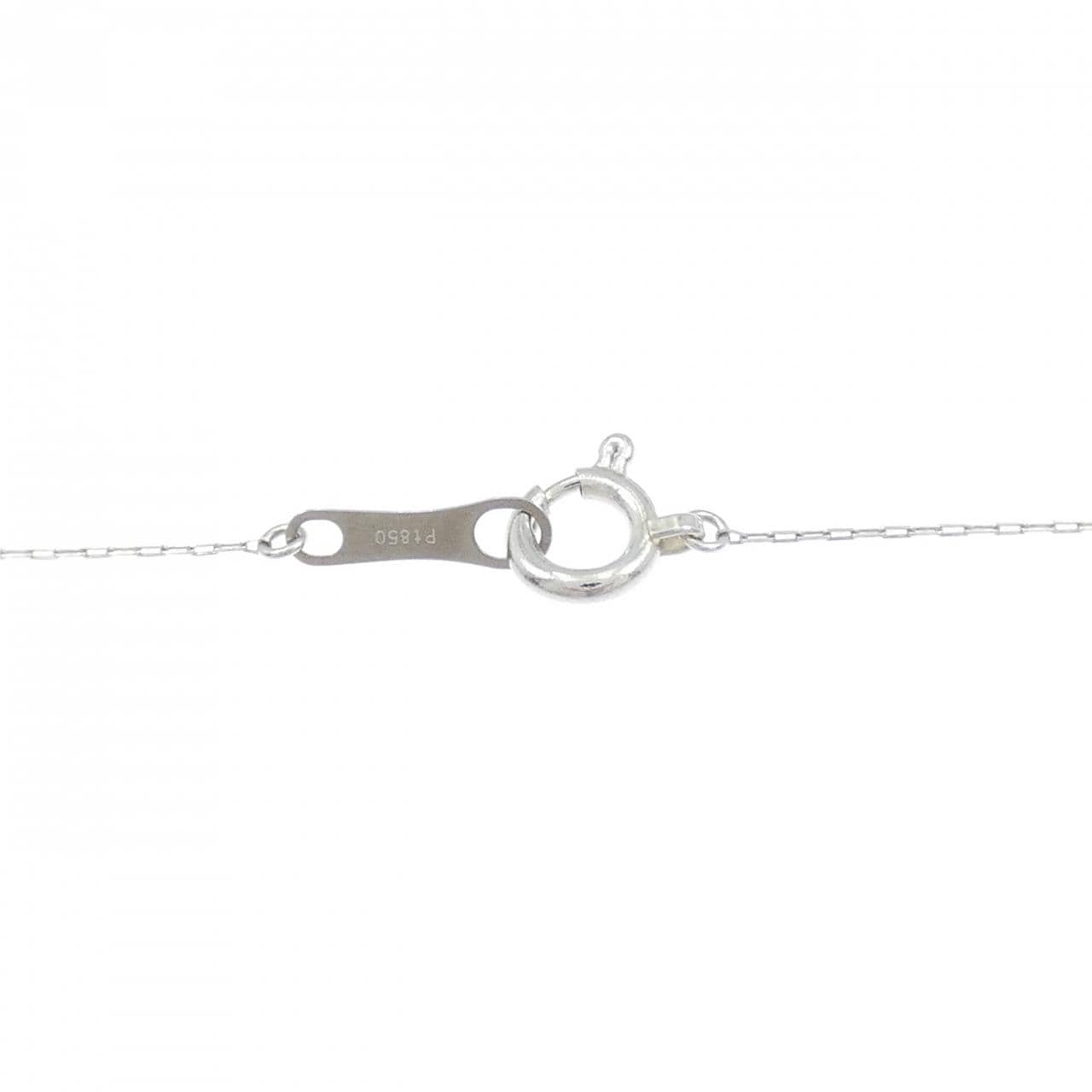 PT900/PT850 ソリティア ダイヤモンド ネックレス 0.53CT