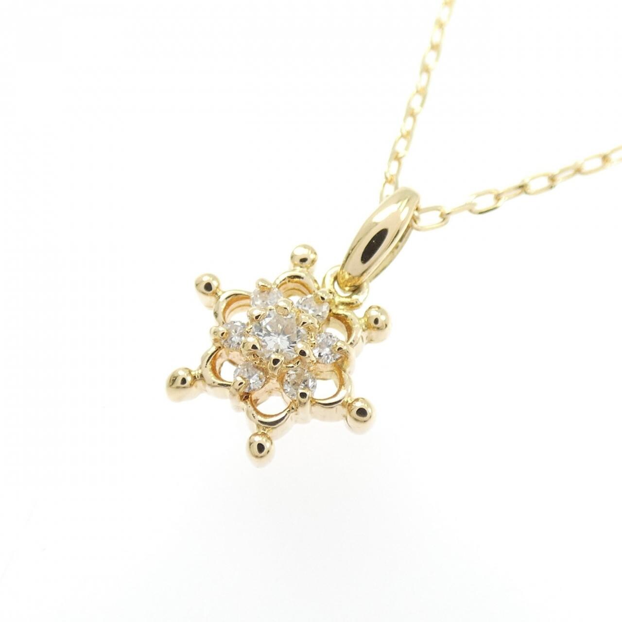 K18YG ダイヤモンド ネックレス 0.10CT
