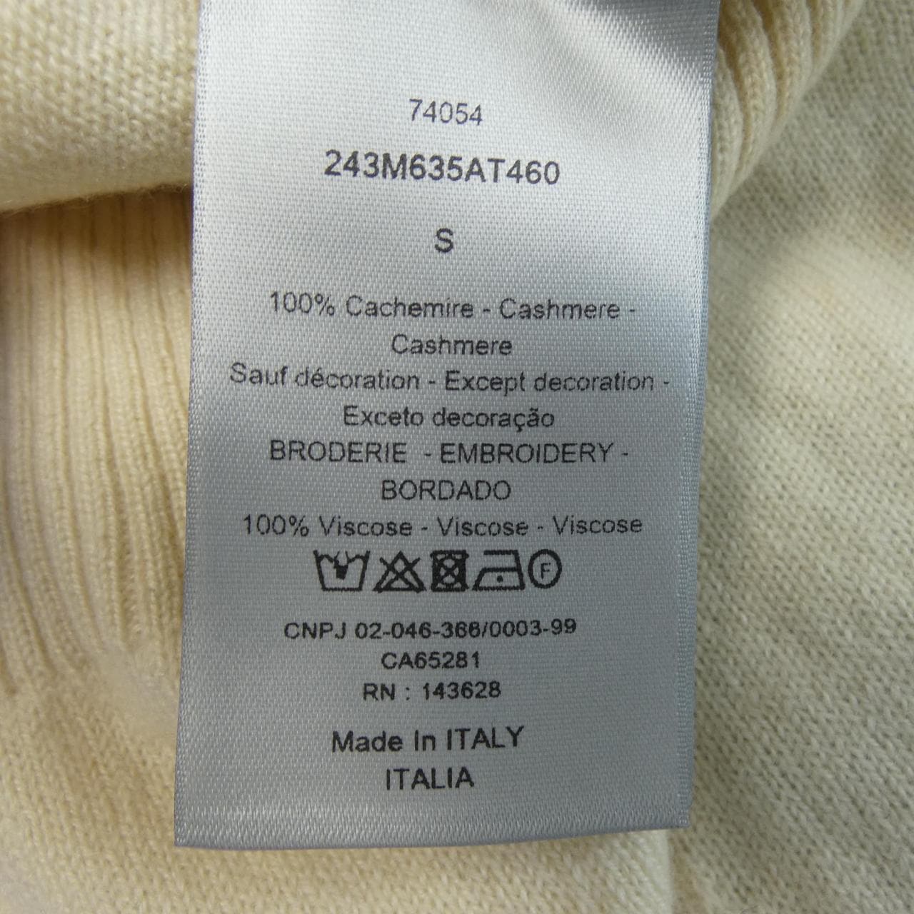 DIOR DIOR 243M635AT460 Knit