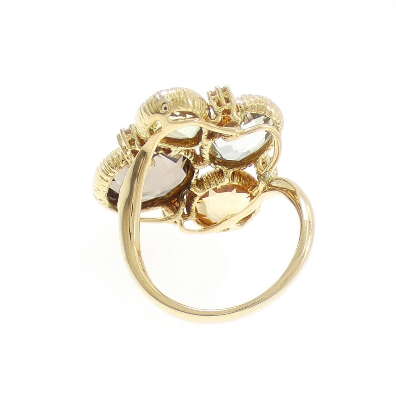 K18YG クオーツ リング