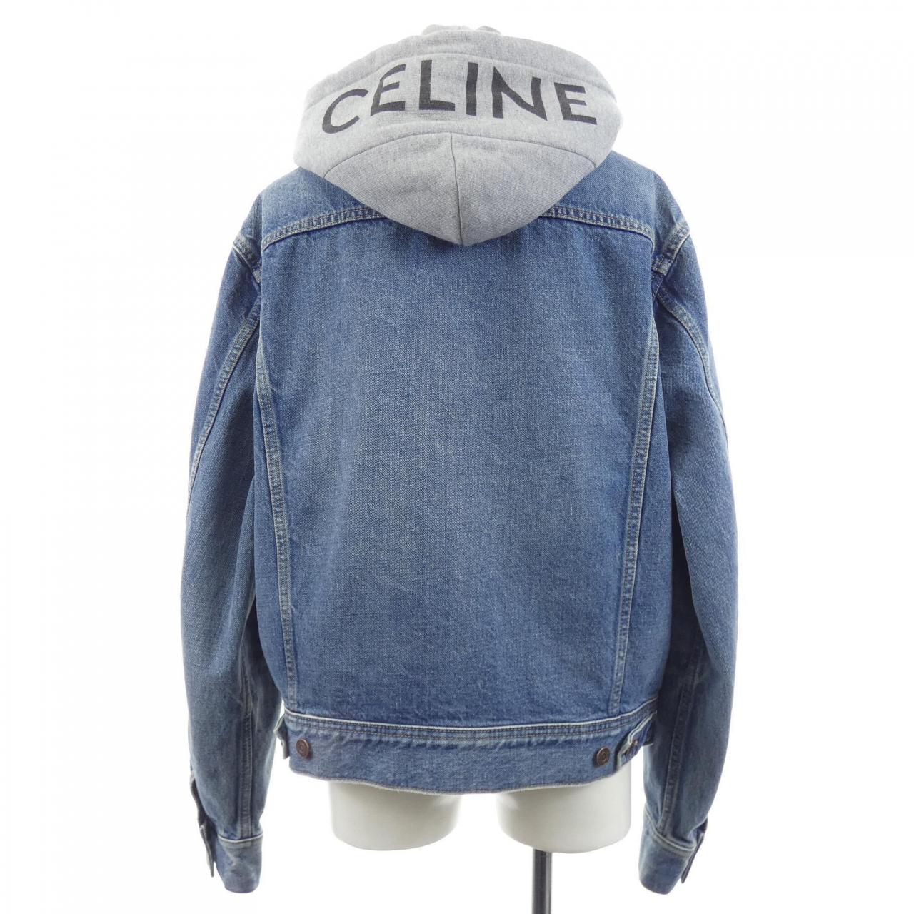 セリーヌ CELINE フード付きトラッカージャケット 2Q472930F デニムジャケット
