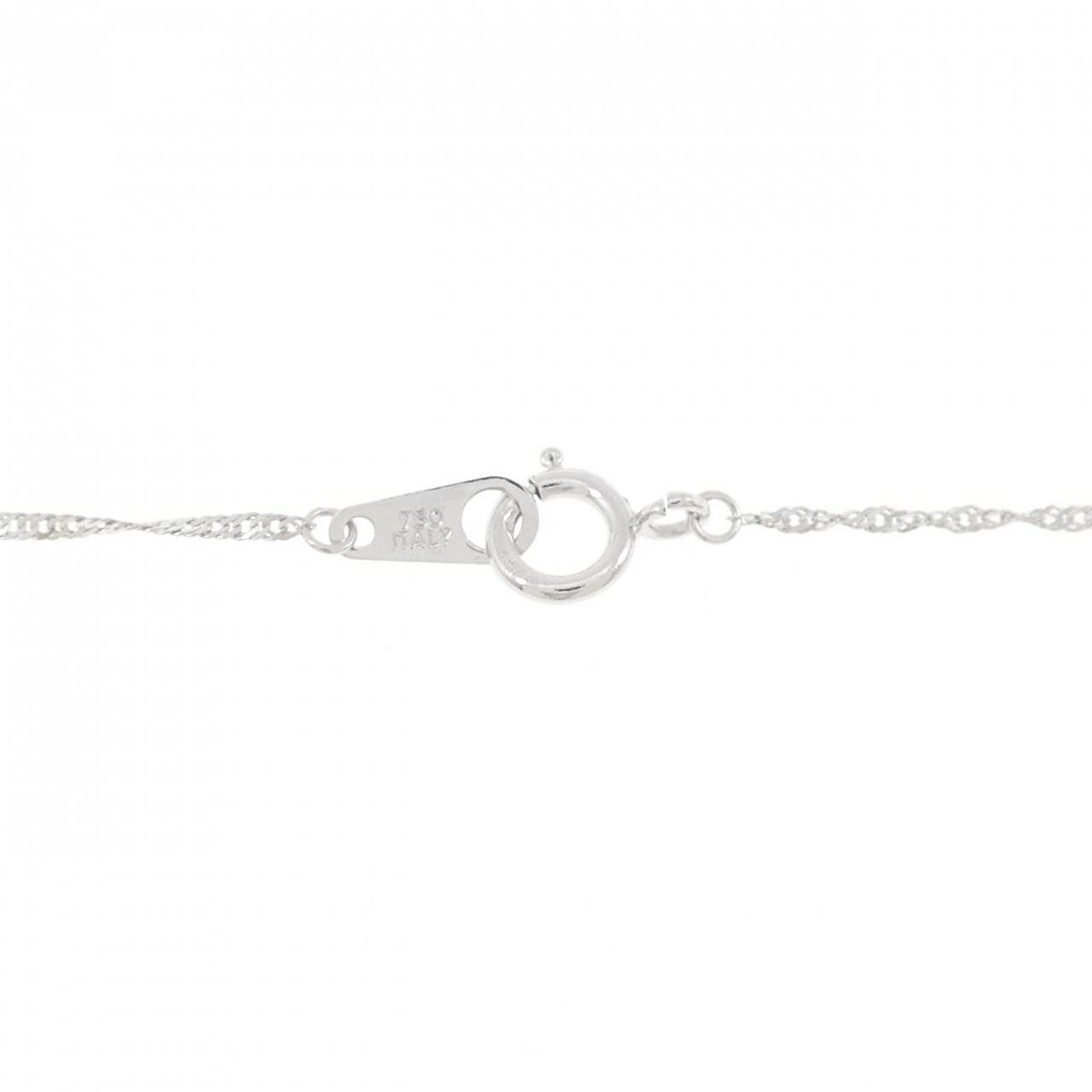 K18WG ダイヤモンド ネックレス 0.20CT
