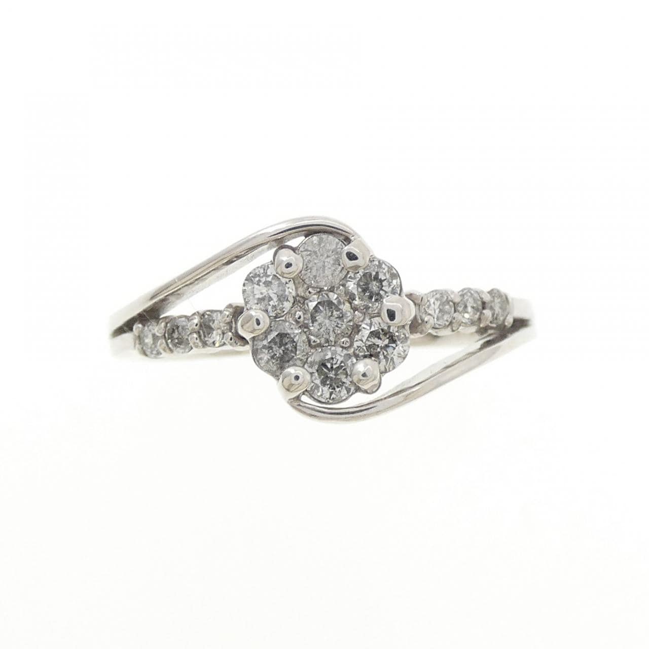 K18WG ダイヤモンド リング 0.40CT