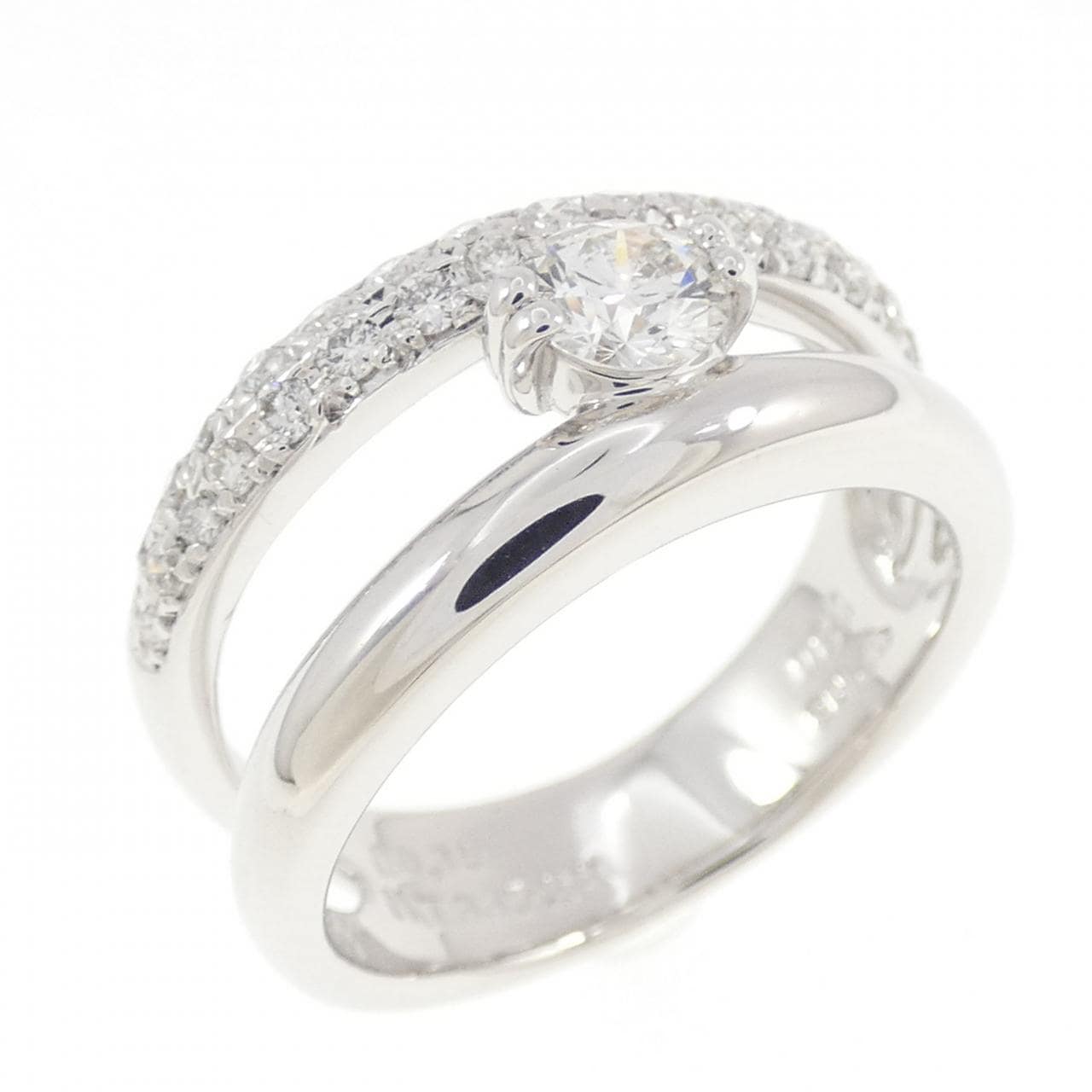 K18WG ダイヤモンド リング 0.30CT