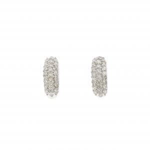 PT900 パヴェ ダイヤモンド ピアス 0.50CT